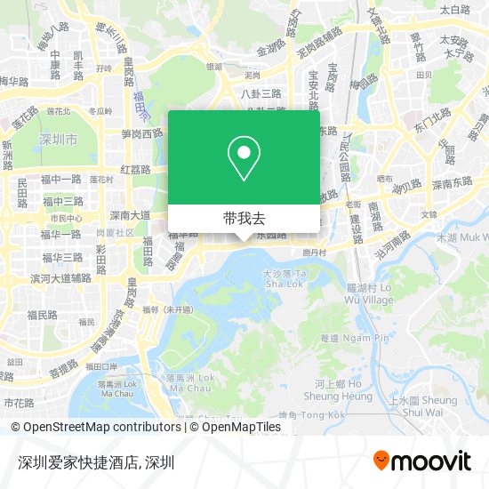 深圳爱家快捷酒店地图