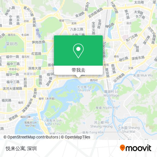 悦来公寓地图