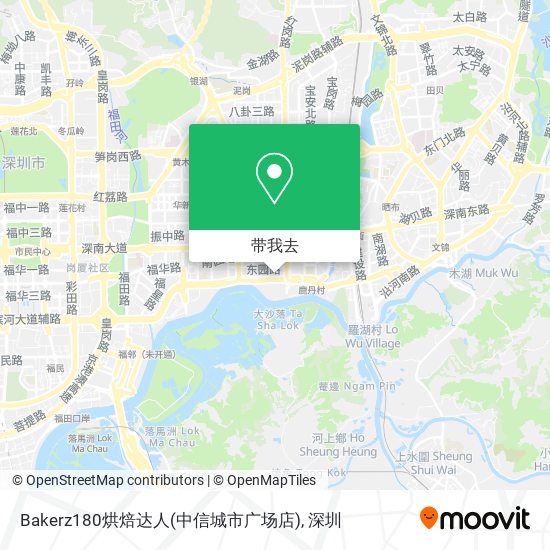 Bakerz180烘焙达人(中信城市广场店)地图
