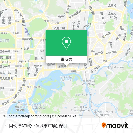 中国银行ATM(中信城市广场)地图