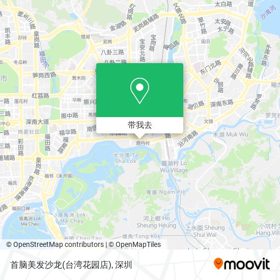 首脑美发沙龙(台湾花园店)地图