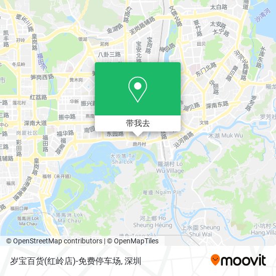 岁宝百货(红岭店)-免费停车场地图