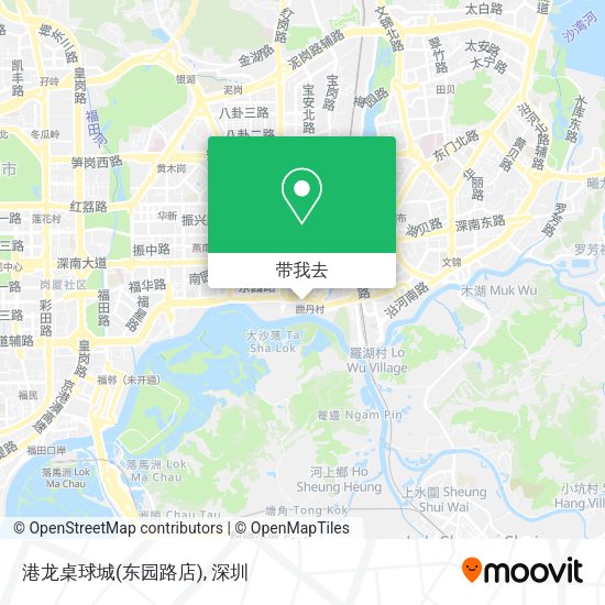港龙桌球城(东园路店)地图