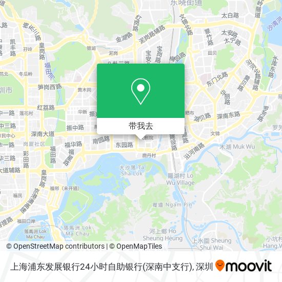 上海浦东发展银行24小时自助银行(深南中支行)地图