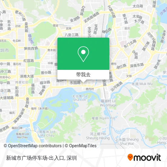 新城市广场停车场-出入口地图