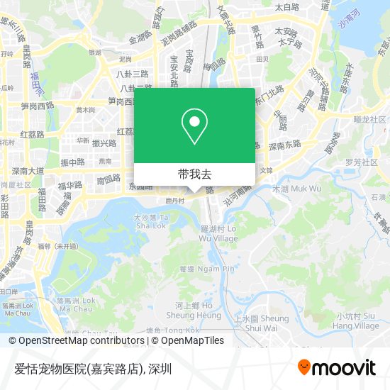 爱恬宠物医院(嘉宾路店)地图