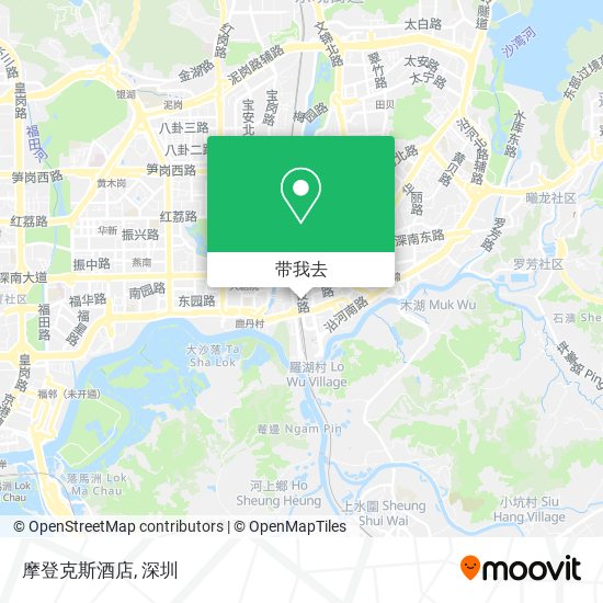 摩登克斯酒店地图