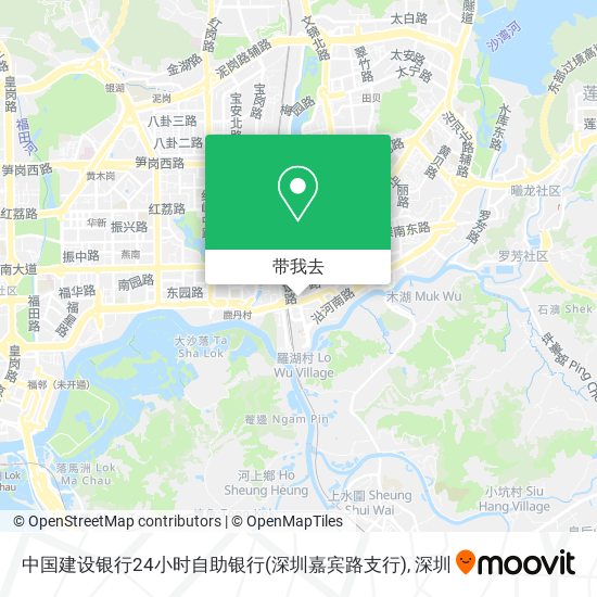 中国建设银行24小时自助银行(深圳嘉宾路支行)地图