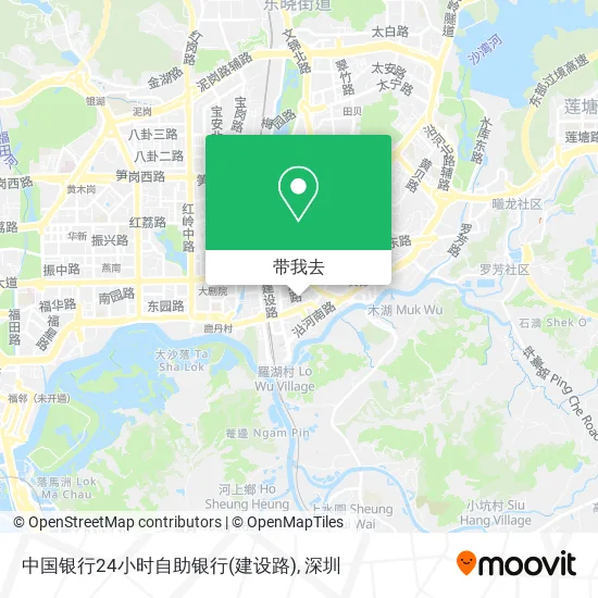 中国银行24小时自助银行(建设路)地图
