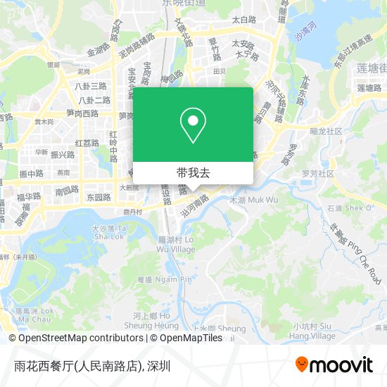 雨花西餐厅(人民南路店)地图