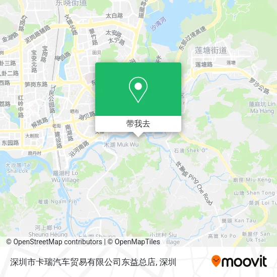 深圳市卡瑞汽车贸易有限公司东益总店地图