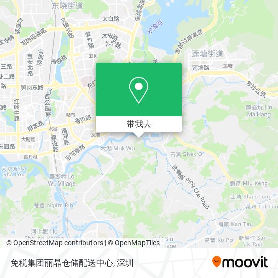 免税集团丽晶仓储配送中心地图