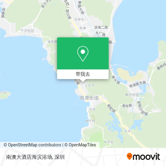 南澳大酒店海滨浴场地图