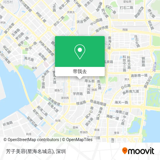 芳子美容(星海名城店)地图
