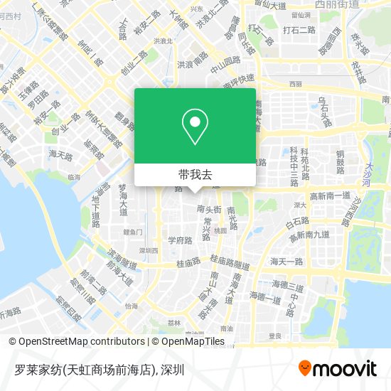 罗莱家纺(天虹商场前海店)地图