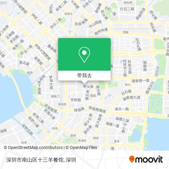 深圳市南山区十三羊餐馆地图