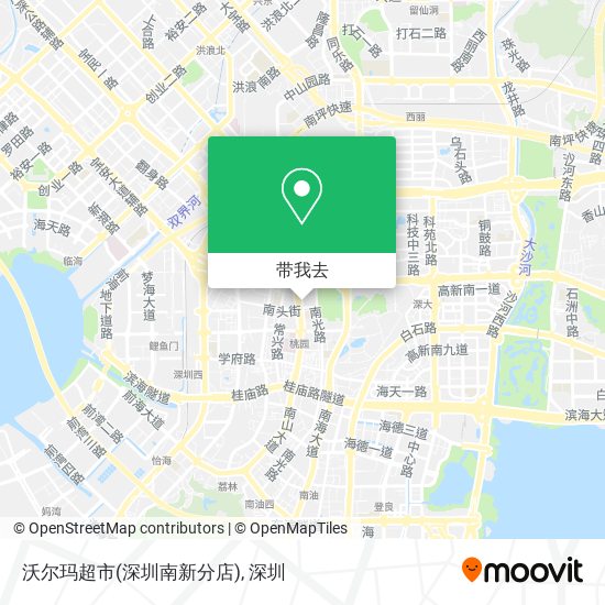 沃尔玛超市(深圳南新分店)地图