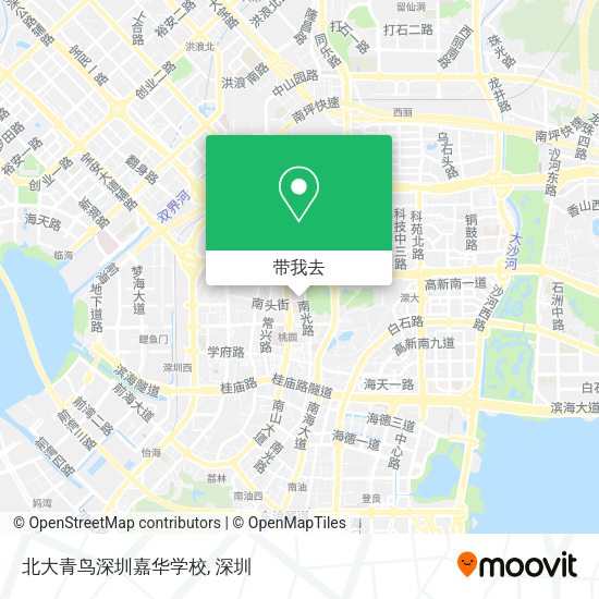 北大青鸟深圳嘉华学校地图