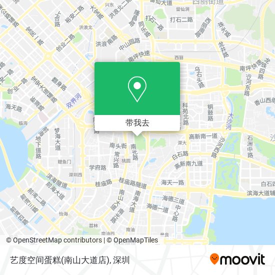 艺度空间蛋糕(南山大道店)地图