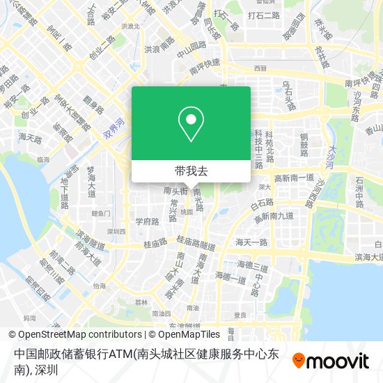中国邮政储蓄银行ATM(南头城社区健康服务中心东南)地图