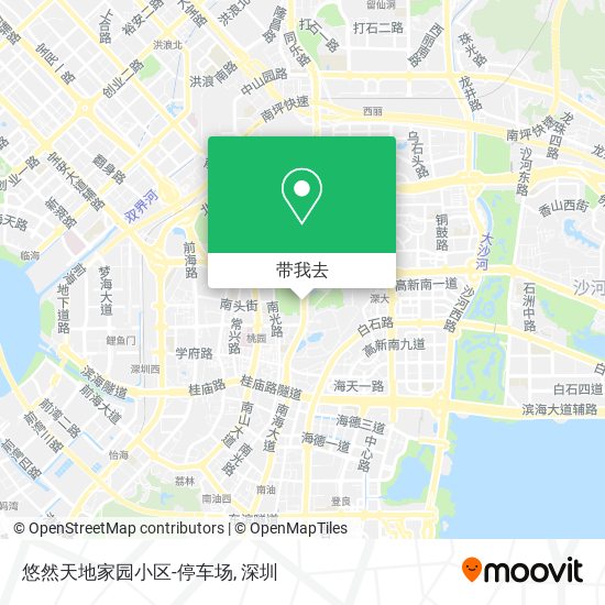 悠然天地家园小区-停车场地图