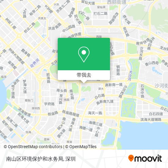 南山区环境保护和水务局地图