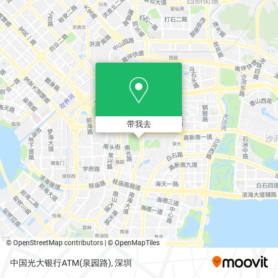 中国光大银行ATM(泉园路)地图