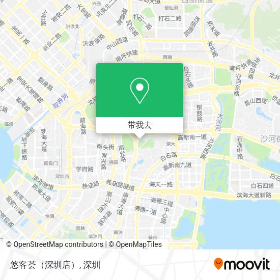 悠客荟（深圳店）地图