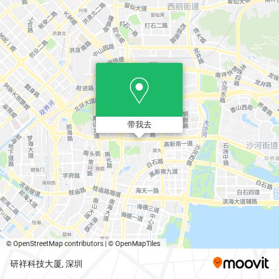 研祥科技大厦地图