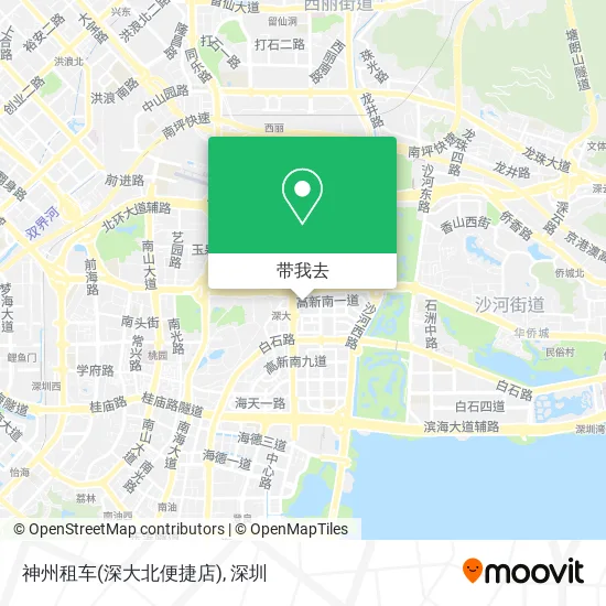 神州租车(深大北便捷店)地图