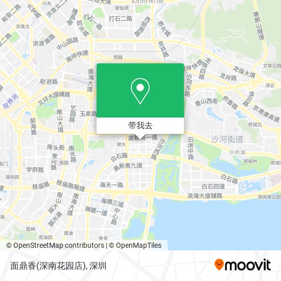 面鼎香(深南花园店)地图