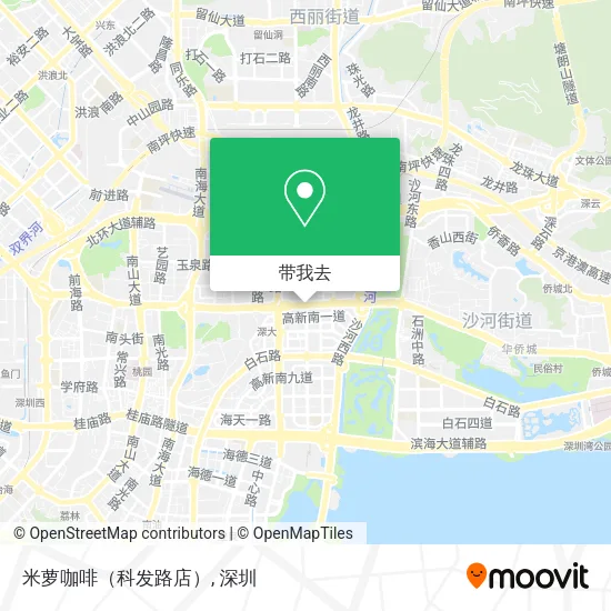 米萝咖啡（科发路店）地图