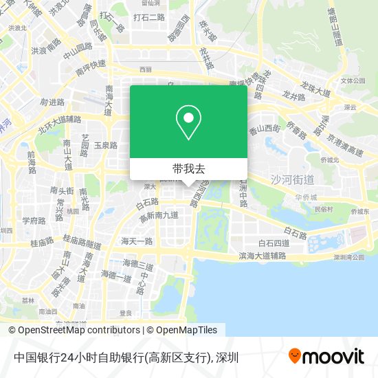 中国银行24小时自助银行(高新区支行)地图