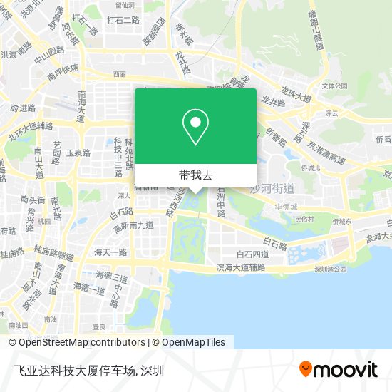 飞亚达科技大厦停车场地图