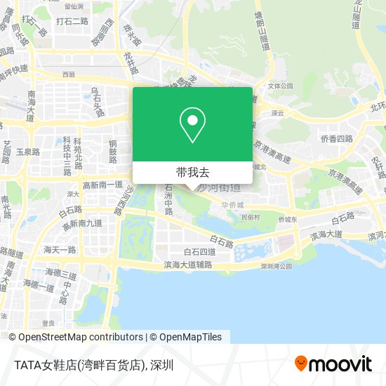 TATA女鞋店(湾畔百货店)地图