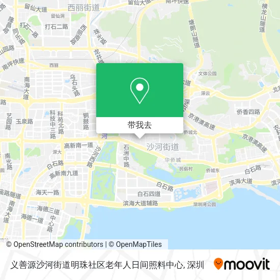 义善源沙河街道明珠社区老年人日间照料中心地图