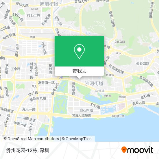 侨州花园-12栋地图