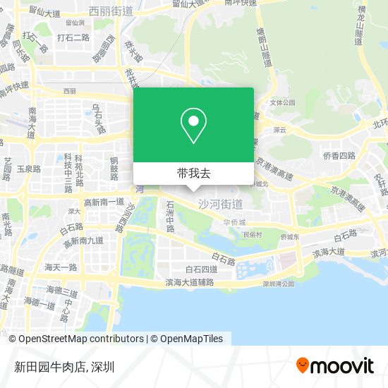 新田园牛肉店地图