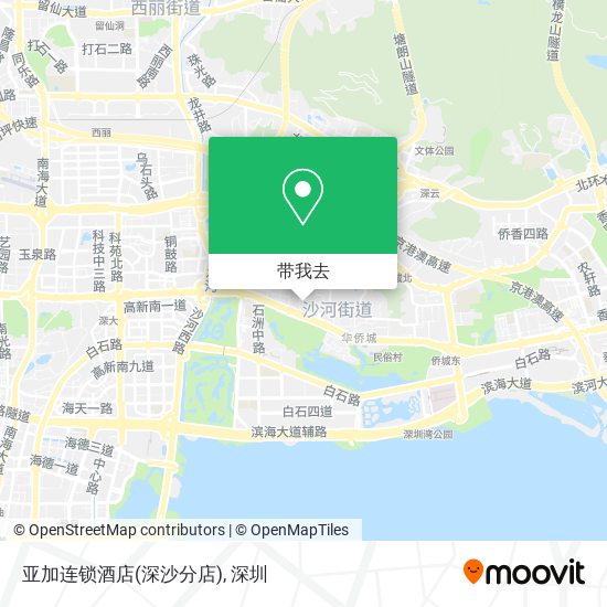 亚加连锁酒店(深沙分店)地图