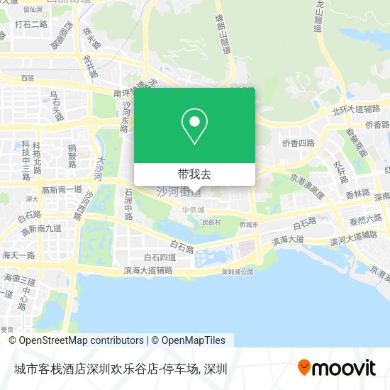 城市客栈酒店深圳欢乐谷店-停车场地图