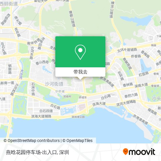 燕晗花园停车场-出入口地图