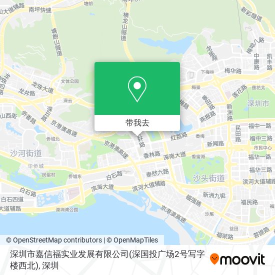 深圳市嘉信福实业发展有限公司(深国投广场2号写字楼西北)地图