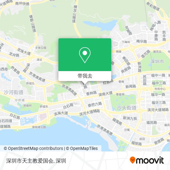 深圳市天主教爱国会地图
