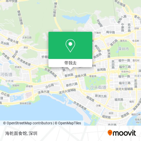 海乾面食馆地图