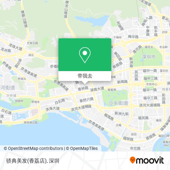 骄典美发(香荔店)地图