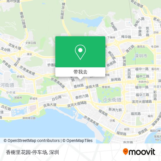 香榭里花园-停车场地图