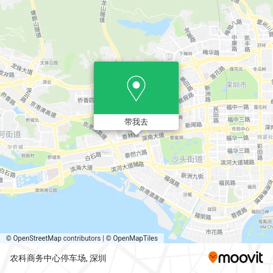 农科商务中心停车场地图