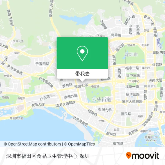 深圳市福田区食品卫生管理中心地图