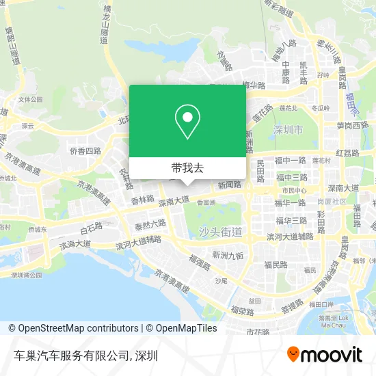 车巢汽车服务有限公司地图