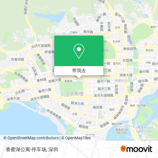 香蜜湖公寓-停车场地图